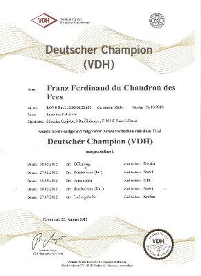 du Chaudron des Fées - Nouveau titre de Champion!!!